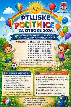 Poletno počitniško varstvo 2026