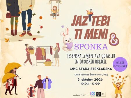 Jesenska izmenjevalnica Jaz tebi ti meni  Sponka