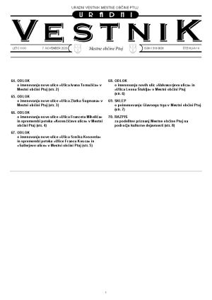 URADNI VESTNIK MESTNE OBČINE PTUJ, ŠT. 14/2025